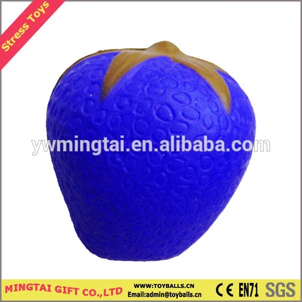 Strawberry Fruit Shape PU Stress Toys Toys