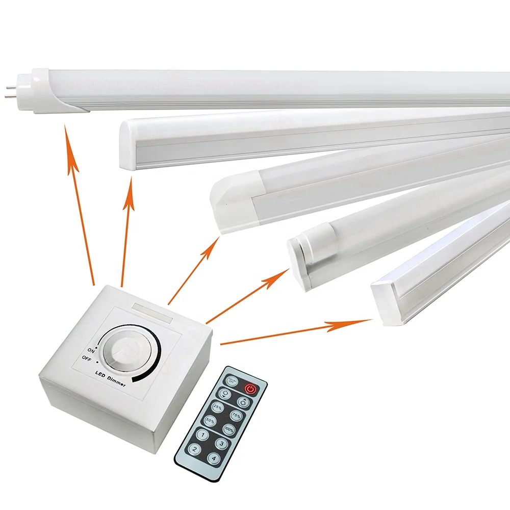 IN-T8D Dimming AC Triac 1-10V DALI Dimming 9W 14W 18W 24W 32W Dimmable Ballast Compatible T8 LED Fluorescent Tube Light Fixture