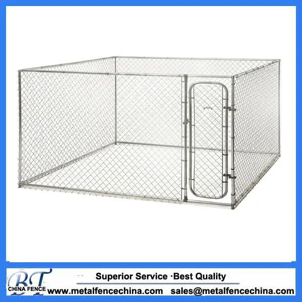 
Large Custom Chain Link Metal Dog Kennel Outdoor Pet House Dog Runs Cage 
