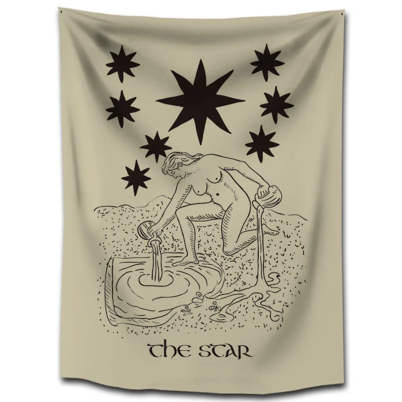 Астрологические гадания Звезды Луна солнце домашний гобелен украшение Таро карточка фон ткань разных размеров