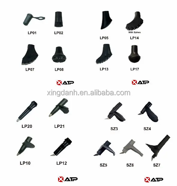 Custom Logo & Color Trekking Poles Carbon Fiber EVA Foam Rotating Lock Trekking Poles Tungsten Tip 3 section Walking Sticks