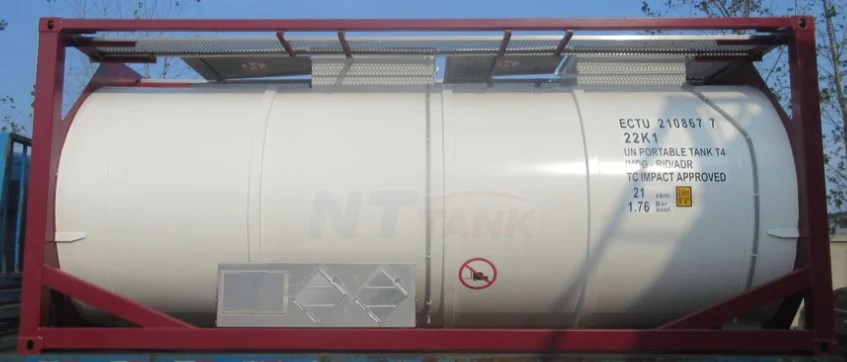Stainless steel transport rubber lined iso hcl iso tank container