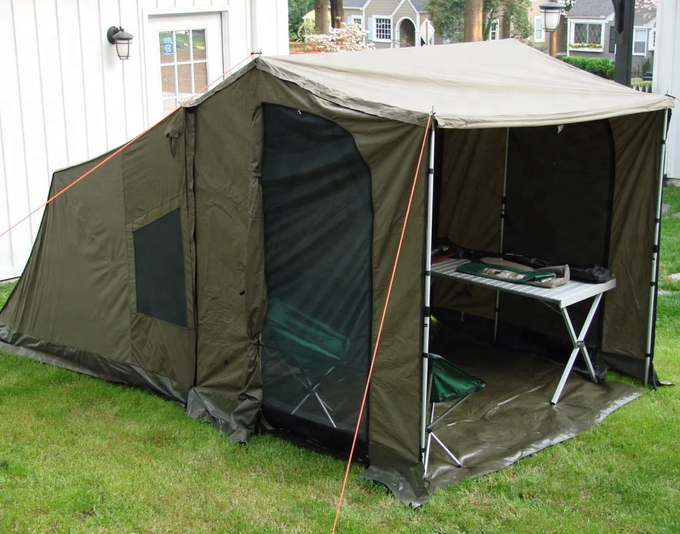 Quick setting OZ tent canvas safari tent