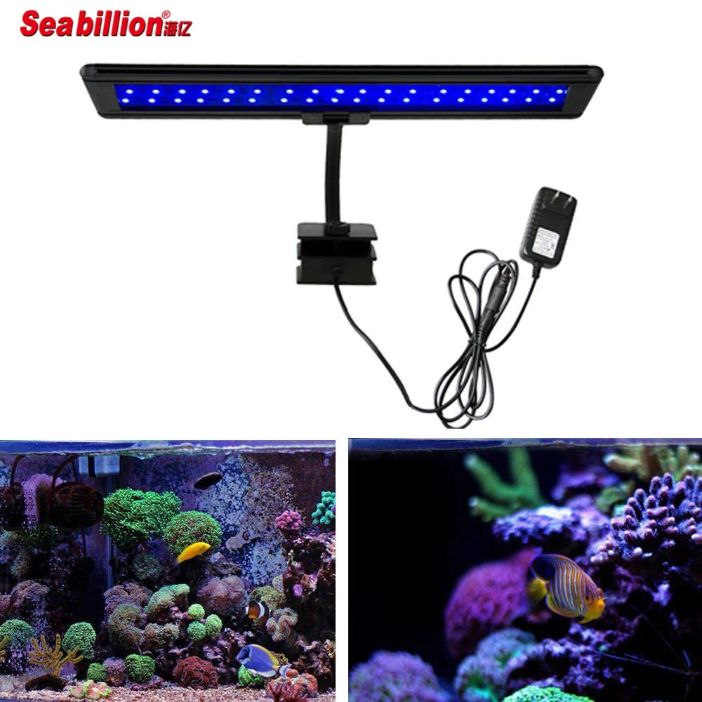LED Flexible RGB Clip-on Fish Tank Light For Small Aquarium Coral Plant