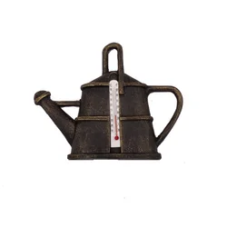 Decorative outdoor and indoor red mercury thermometer with large display