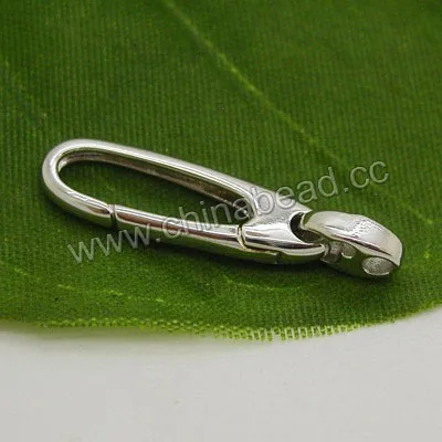 Wholesale metal clasp for jewelry making, 925 sterling silver lobster claw clasps