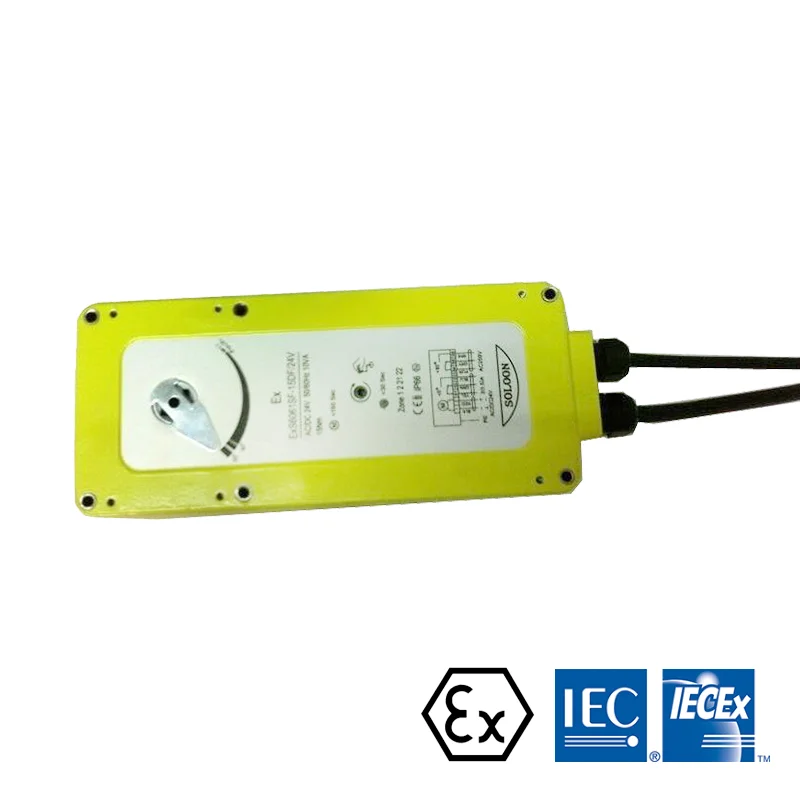 15NM ON/OFF ATEX IECEx Listed Explosion Proof Damper Actuator for HVAC System