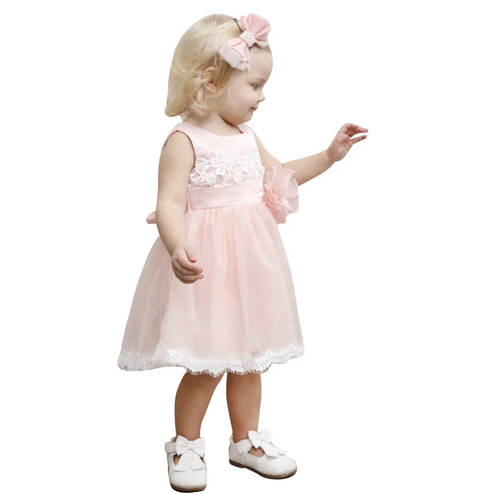 2019 Flower Girl Dress Tulle Lace Kids Gowns