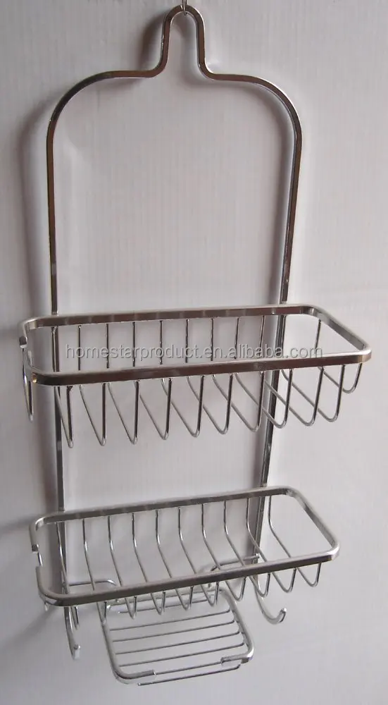 
Fashion Bathroom Powder Finish Metal Wire Corner Hanging Shower caddy 