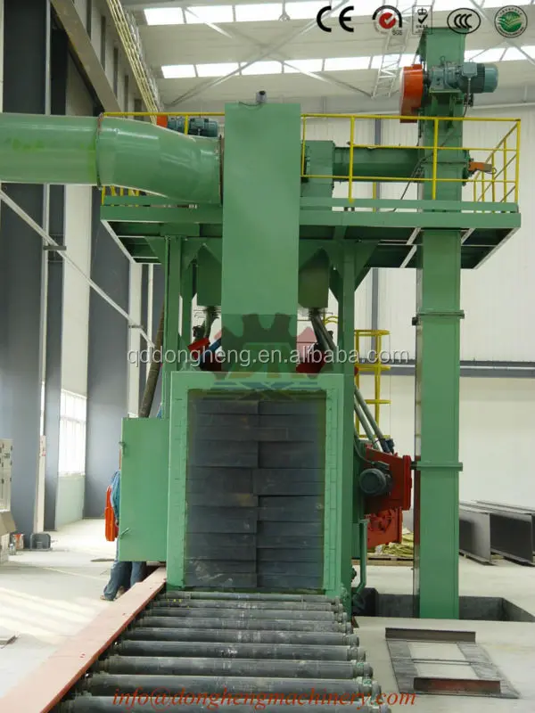 Engineers automatic I-beam sandblasting machine