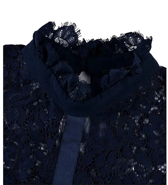 2019 Spring Lace Maxi Dress Elegant  Black Long Women Evening Dresses