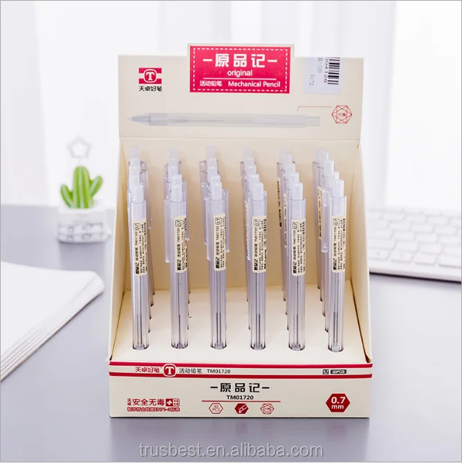 Cheap Cost Customized retractable plastic mechanical pencil for office and school