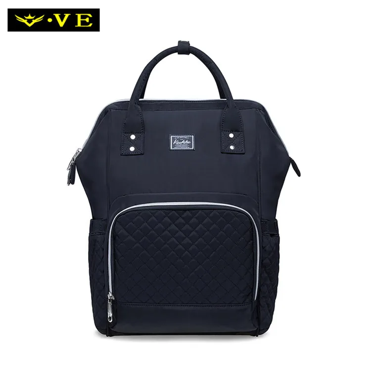 Customized Color Accepted Fashionable Hot Waterproof Women Travel Large Diaper Bag Backpack For Moms