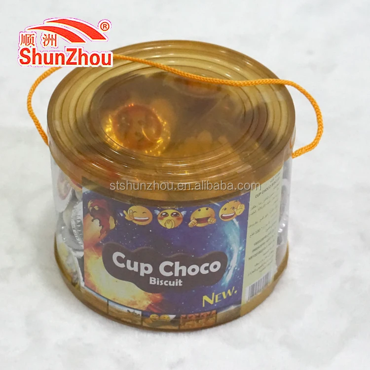 
4g small cup choco biscuit chocolate 