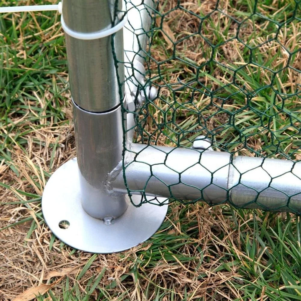 Walk-in Steel Chicken Coop Run Enclosure Rabbit Hutch Outdoor Duck Hen House 4X3M