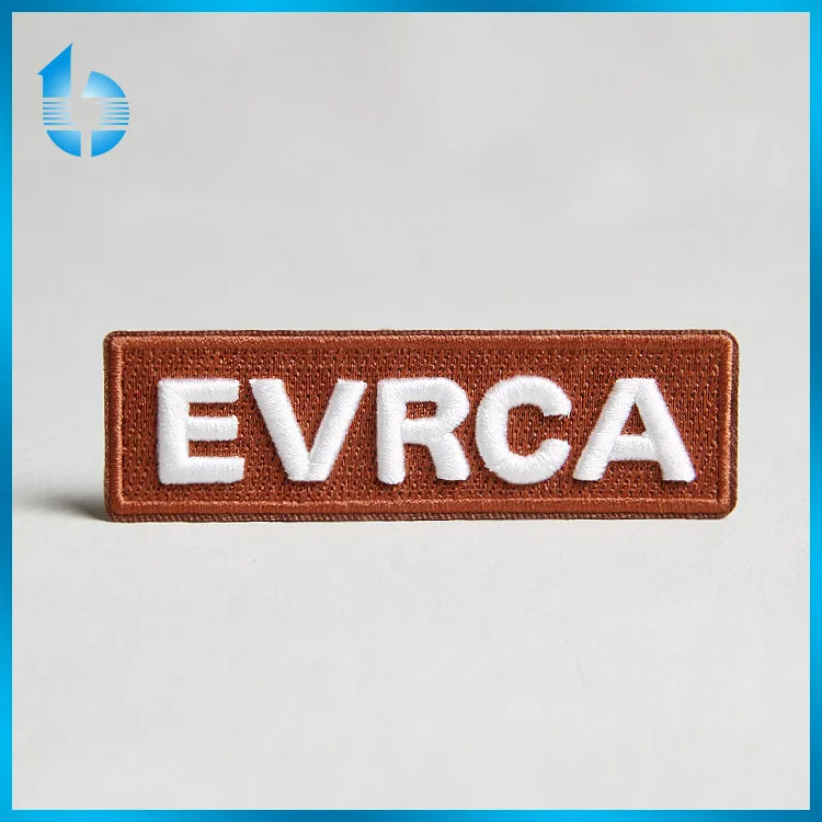 3D Embroidered Labels Hot Melt Adhesive Embroidery Patches for Waist-length Hood Jacket