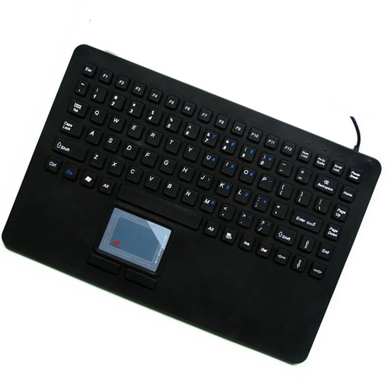 
Rugged washable touchpad silicon industrial keyboard 