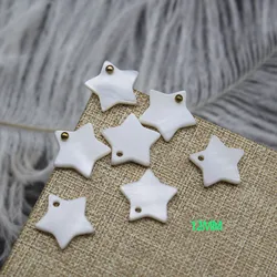 Half drilled flower shaped carved shell beads loose custom beads engraved star moon shape