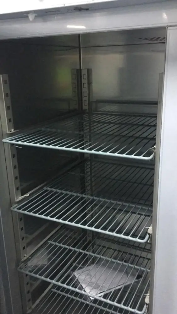 On Sale European Style Double Door Upright Stainless Steel Refrigerator