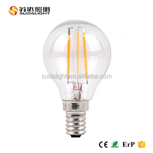 Bulb Lights Item Type and Glass Lamp Body Material  C35 led filament bulb E14 LED Filament Lamp