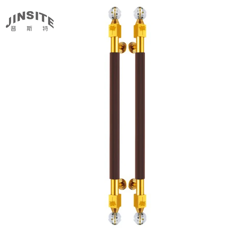 Fancy gold luxury brass door handle indonesia