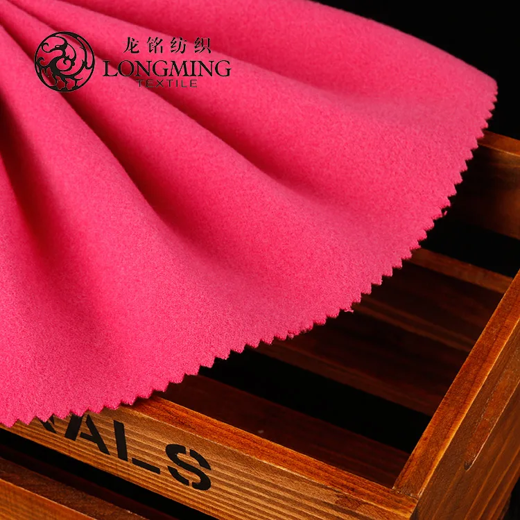 Shaoxing textile China sale 100% polyester fiber tricot brush yarn dyed blend winter velour fabric