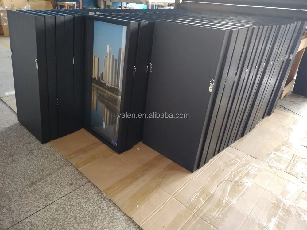 Черная цветная прозрачная пластиковая Настенная картина с рамкой