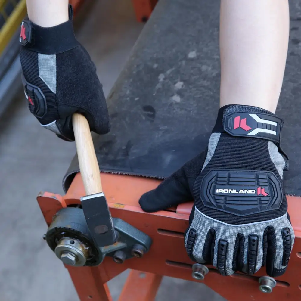 Mechanic Work Gloves Tpr Knuckle Protection Gloves