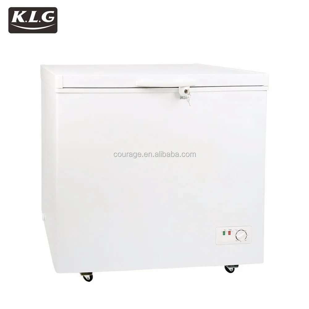 Single top open door solar chest deep mini freezer 12v/24v DC freezer