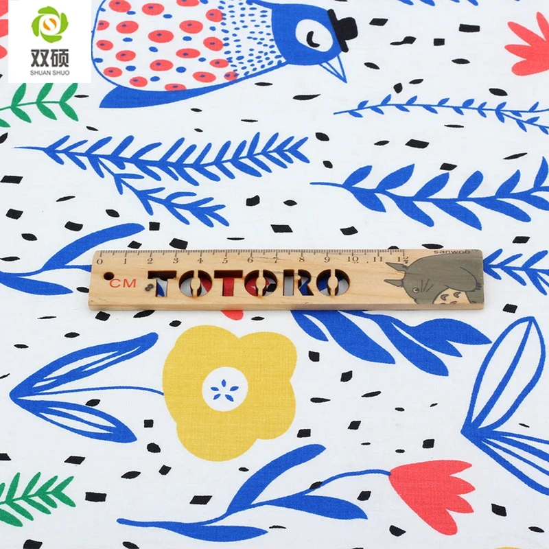 Wholesale Floral Printed Cotton Fabric Tecidos Quilting Textiles For DIY Sewing Home Decoration Crafts