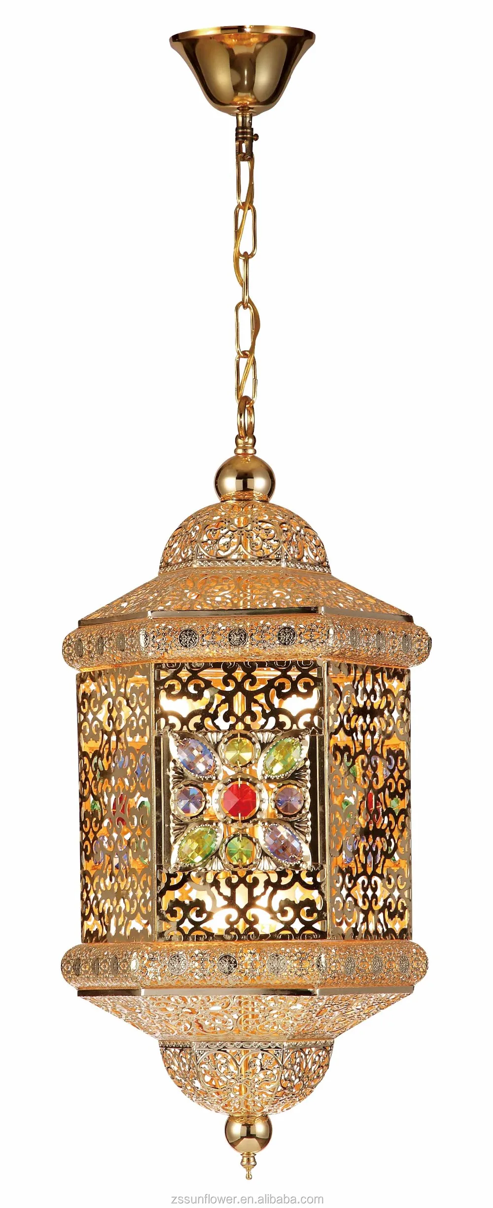 Arabic Antique Wrought Iron  light villa iron metal wall lamp