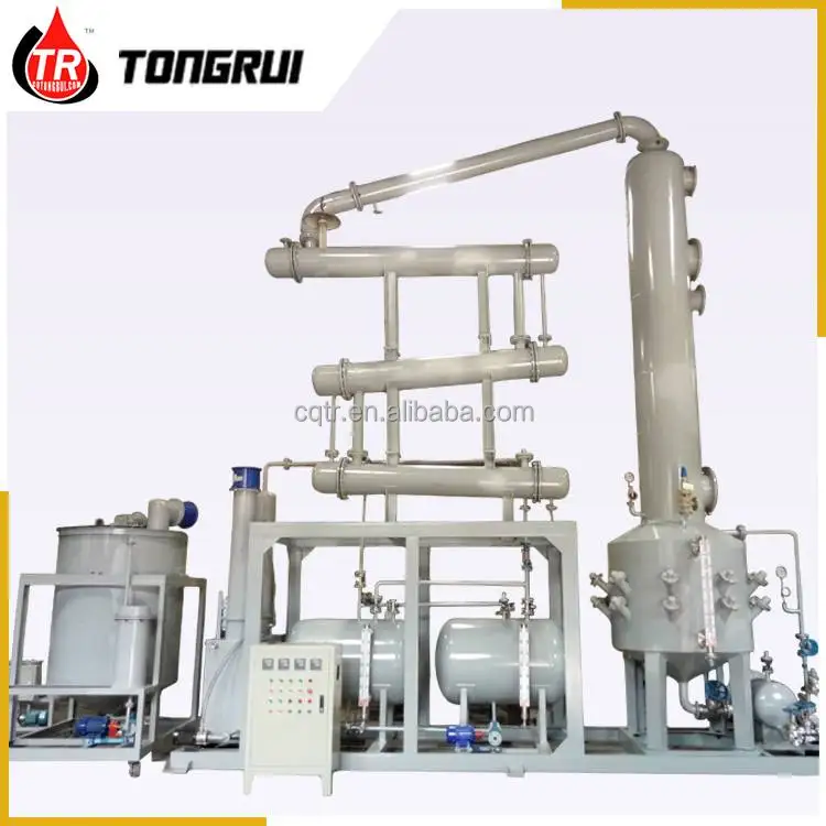High tech PLC control waste oil pyrolysis distillation to diesel plant