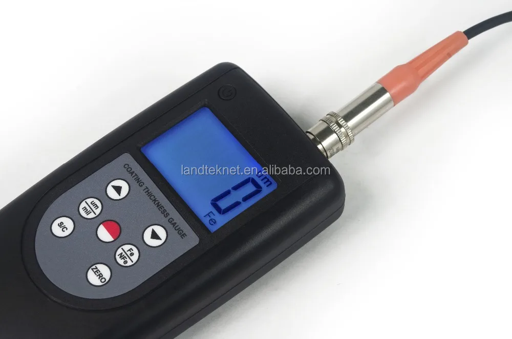 Magnetic Induction &Eddy Current Coating Thickness Gauge CM-1210A 0~2000 um big LCD display