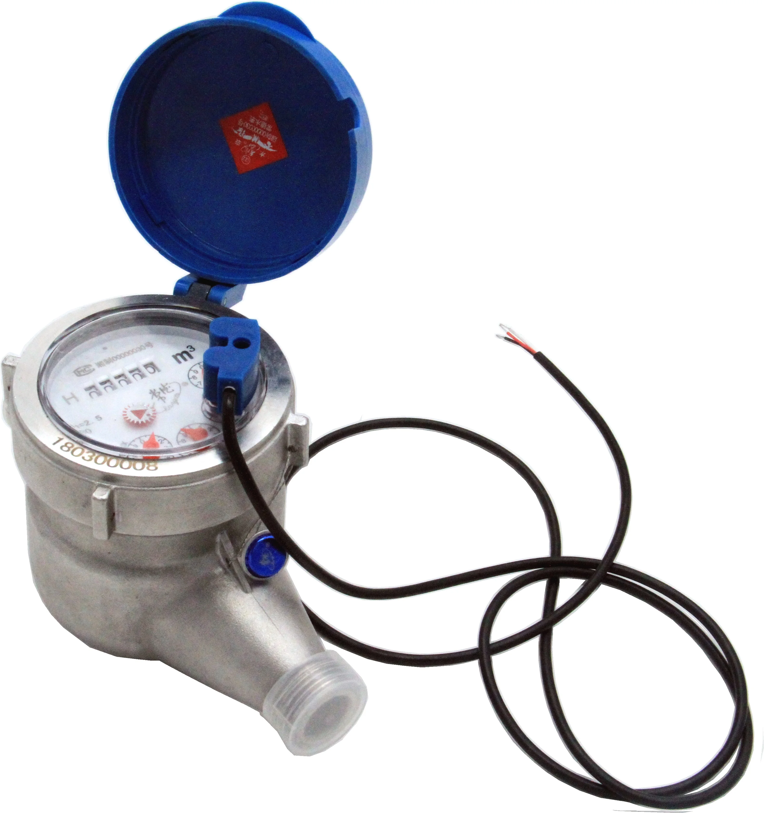 Rotary Vane Wheel dry dial or wet dial Multi- jet Pulse output transmission with OKI reed switch 10 litre/pulse water meter