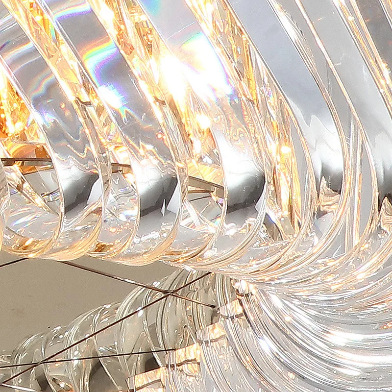 60CM newest gold metal circle crystal pendant chandelier lights