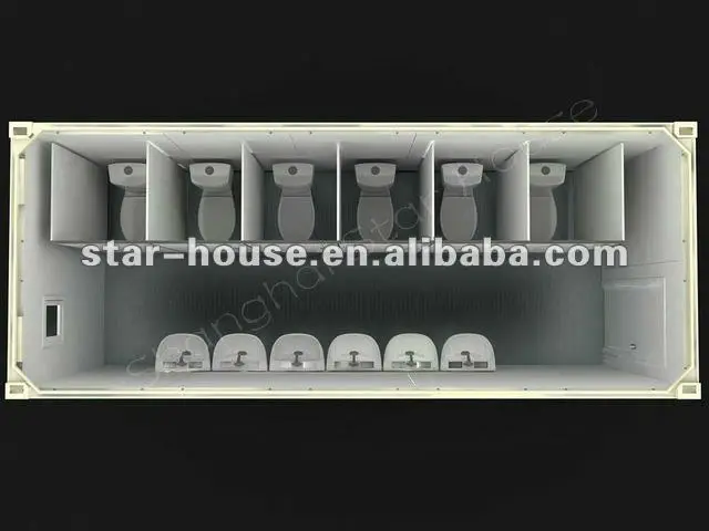 Container mobile toilet