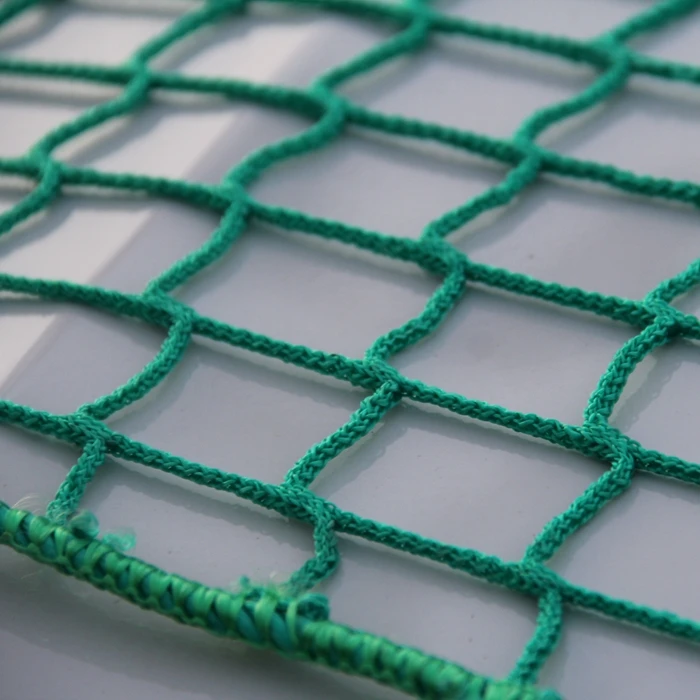 35*35mm, 3mm rope diameter Green Color luggage cargo net container heavy duty polypropylene  PP Cargo net