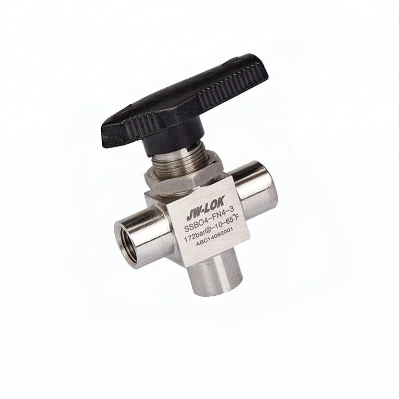 stainless steel 10000psi 3 way ball valve