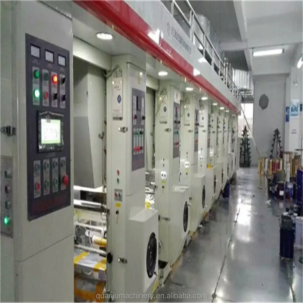 Computer Control Plastic Film 8 color Rotogravure Printing Machine price