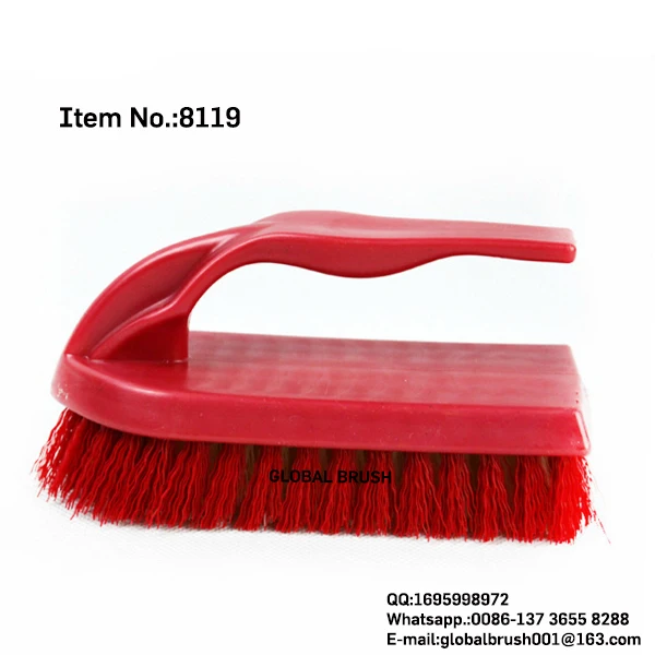 
HQ8119 household cleaning tools PP wash brush iron shaped washing scrubbing brush 