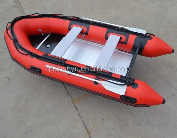 Korea CE Certified Inflatable Rowing Boat with Aluminum Floor for 4 Persons Made of Durable PVC or ORCA Hypalon