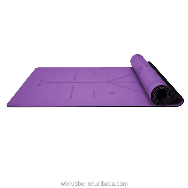 Custom Various Color Skidproof Salable Natural Rubber Yoga Mat Travel Yoga Mat Foldable Pink Red Blank Blue Bag Yoga Mat