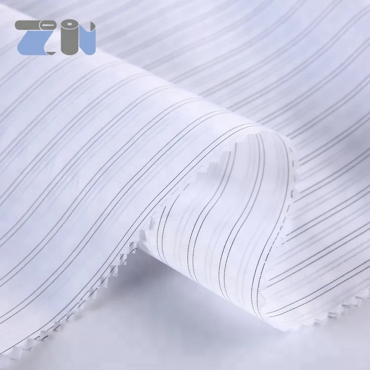 yarn-dyed taffeta black yarn strips sleeve lining fabric