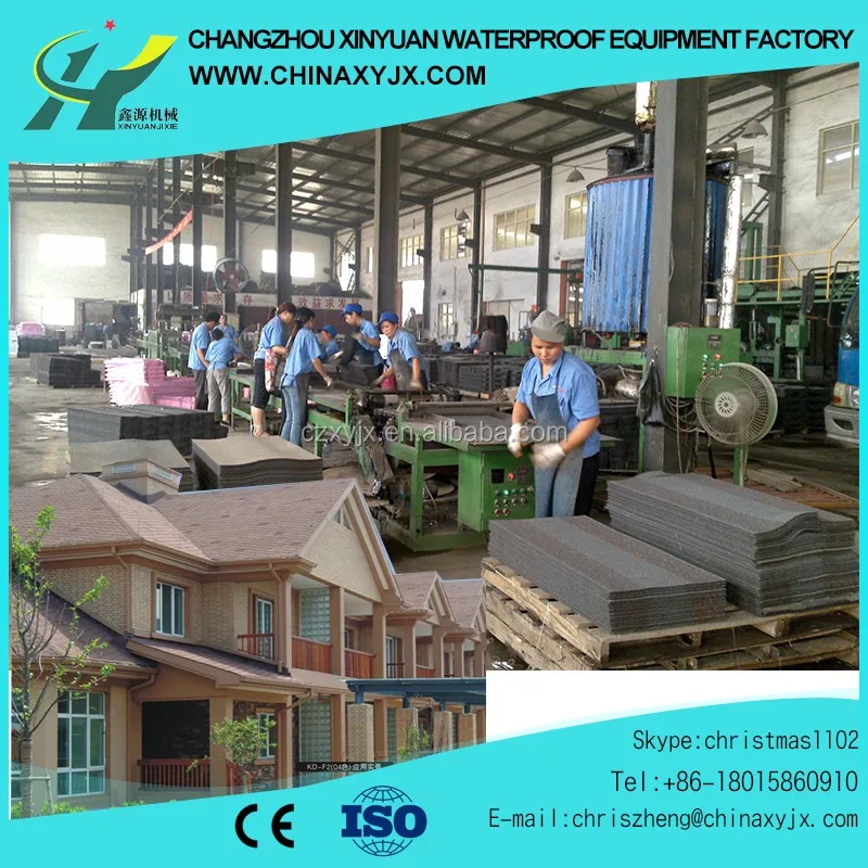 Fiberglass roof tile asphalt shingle making machine asphalt shingle production