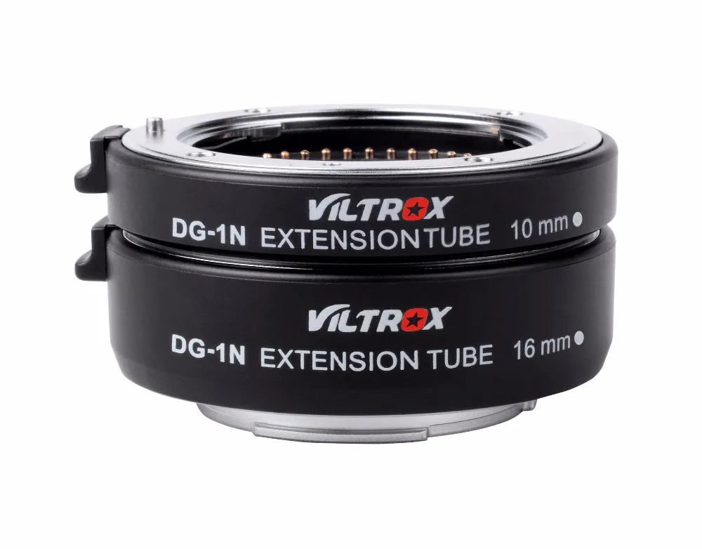Viltrox DG-1N Auto Focus Camera Macro Extension Tube 10mm+16mm Adapter Set for Nikon 1 mount Lens J1 J2 J3 V1