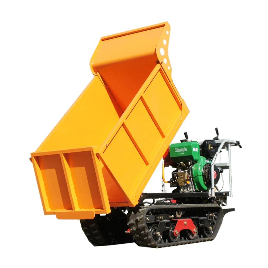 mini tracked chain walk behind tractor