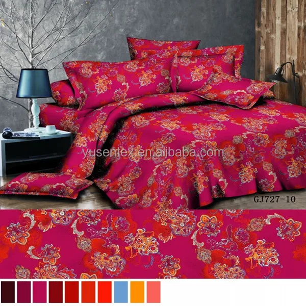 Cheap china factory polyester pigment print fabric for bedding bed sheet fabric high quality 100 polyester microfiber fabric