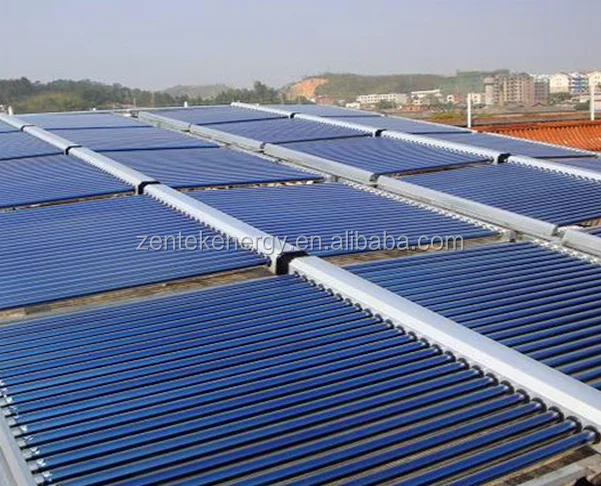 All glass 30 evacuated tubes solar collector, heat pipe solar collector price