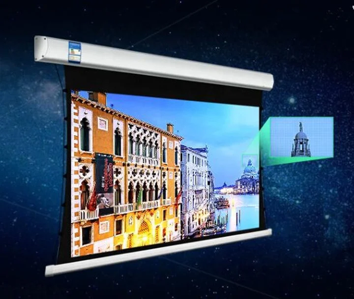 Outdoor Event Waterproof Electric Tab Tension Projector Screen 300 Inch 16:9 Video Projection Screen