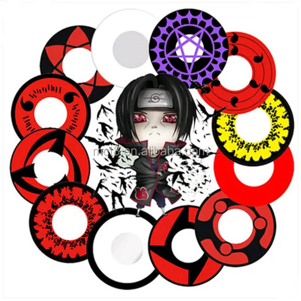Косплей Sharingan контактные линзы глубокие Глаза Сумасшедшие контакты